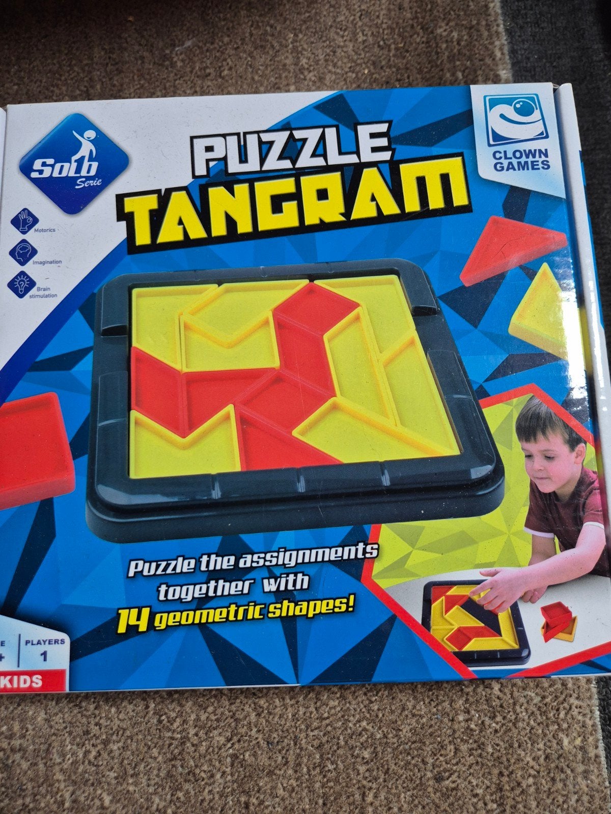 Clown Games Tangram Puzzel - Solb Serie, Ophalen of Verzenden, Zo goed als nieuw, Overige typen