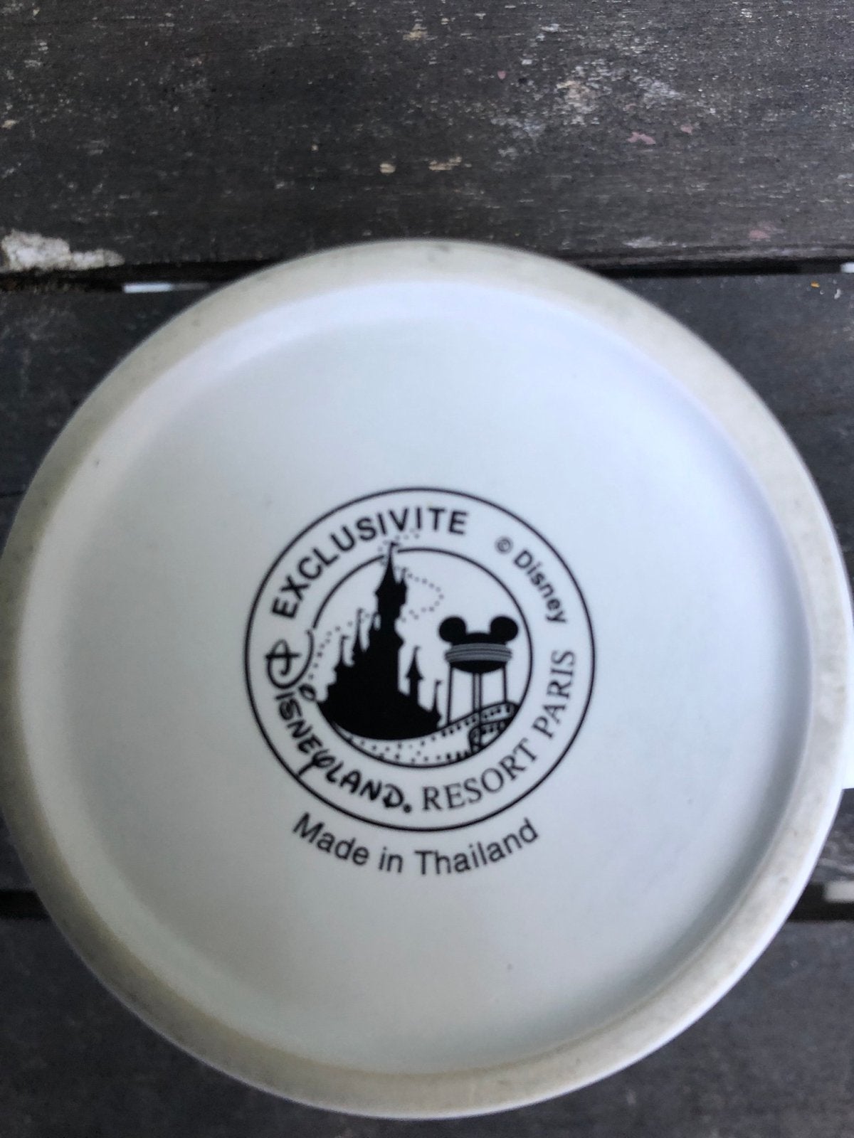 Disneyland Parijs Mickey Mouse ABC mok - Keramiek, Meerkleurig, Overige stijlen, Ophalen of Verzenden, Zo goed als nieuw