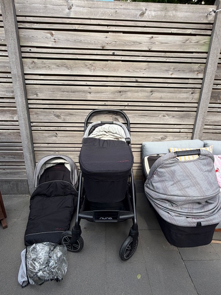Nuna MIXX next Kinderwagen + 2x reiswieg!!, Kinderen en Baby's, Kinderwagens en Combinaties, Gebruikt, Verstelbare duwstang, Ophalen
