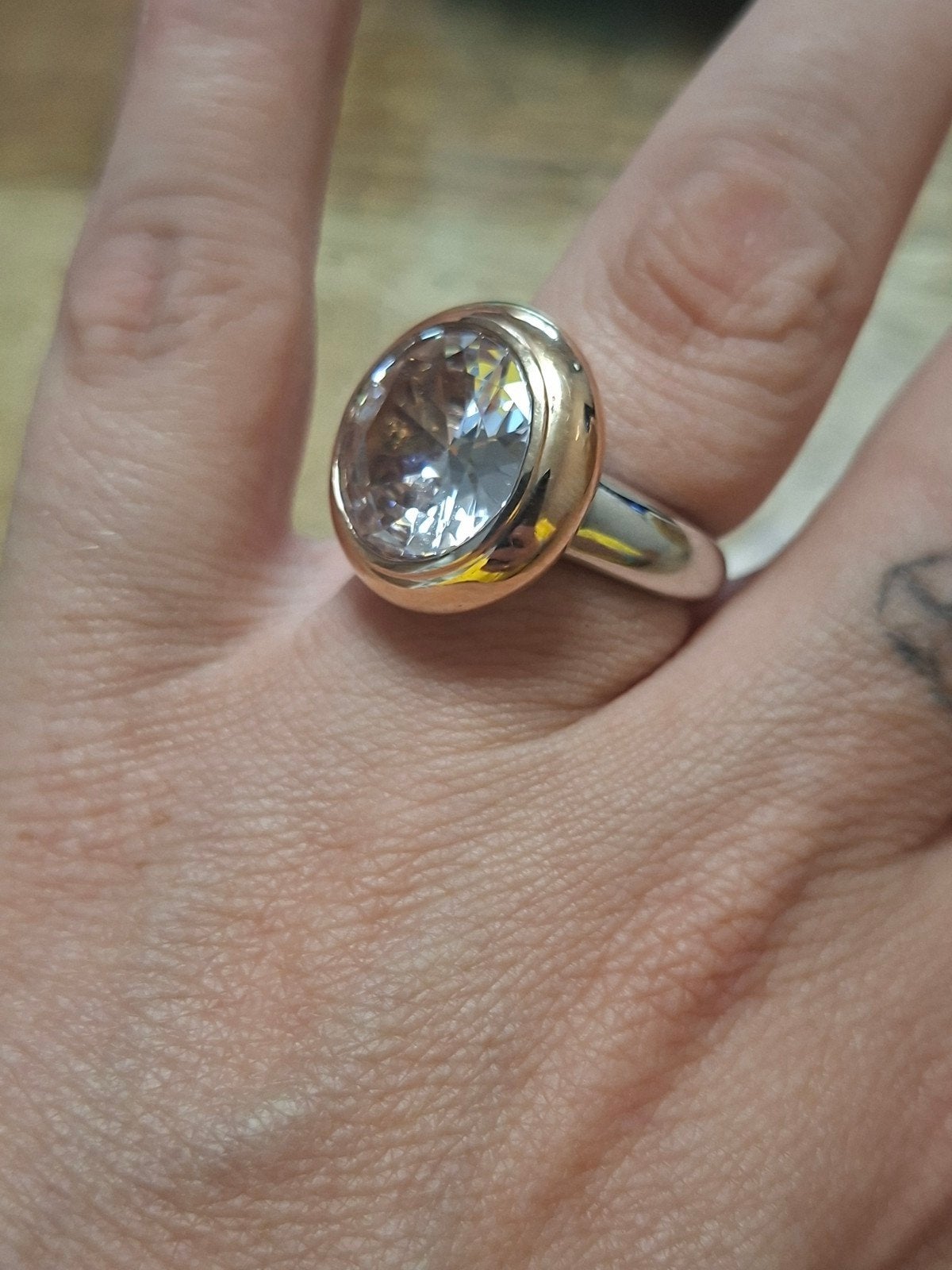 ti sento ring maat 17, Ophalen of Verzenden, Zo goed als nieuw, 17 tot 18, Dame