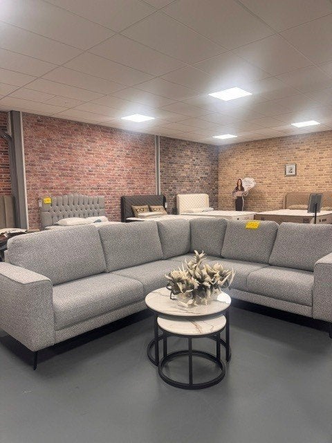 Showmodel bankstel BELFORM, Minder dan 75 cm, Hoekbank, Ophalen of Verzenden, Vierpersoons of meer