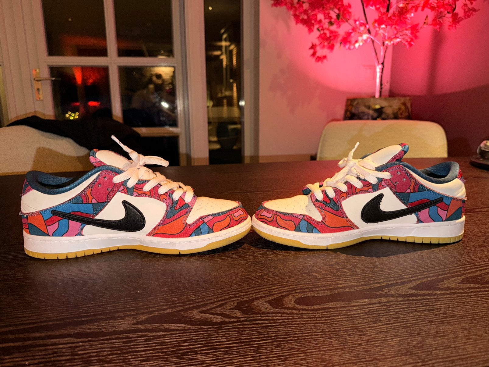 Nike dunk low sb 44 parra patta incl doos en veters, Ophalen of Verzenden, Zo goed als nieuw