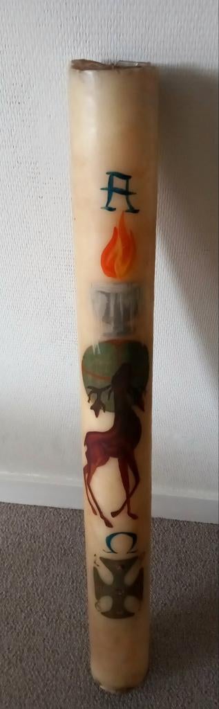 Paaskaars 1 meter uit 1967, Antiek en Kunst, Ophalen
