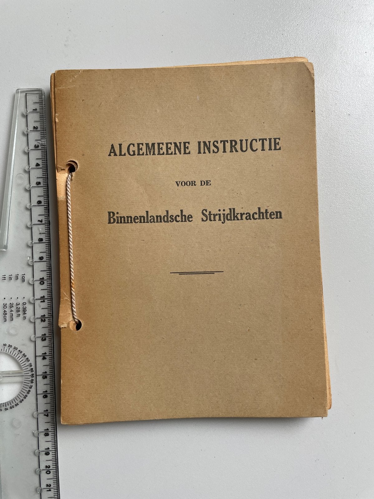 Zeldzaam document: Algemene Instructie Binnenlandse Strijdkr, Boeken, Oorlog en Militair, Ophalen of Verzenden, Landmacht, Tweede Wereldoorlog