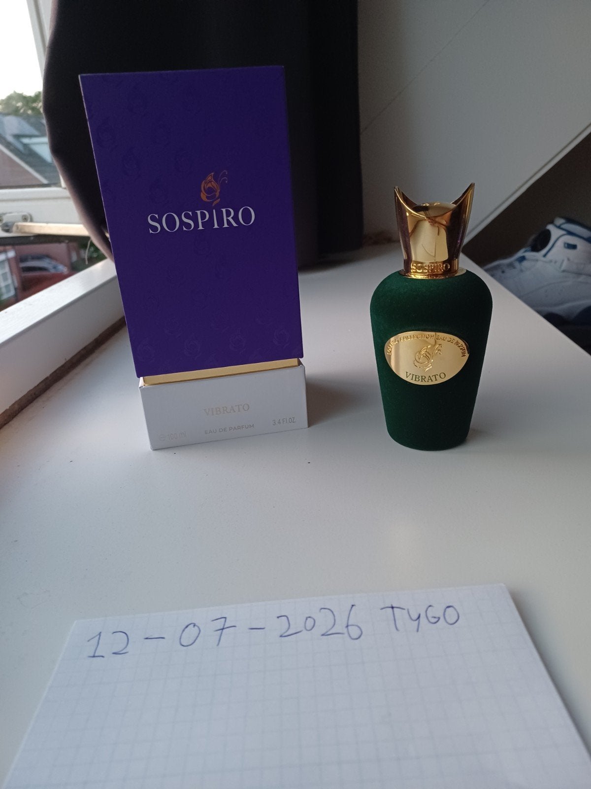 Sospiro - Vibrato - Full Presentation - Slechts enkele spray, Ophalen of Verzenden, Zo goed als nieuw, Parfumfles, Gevuld