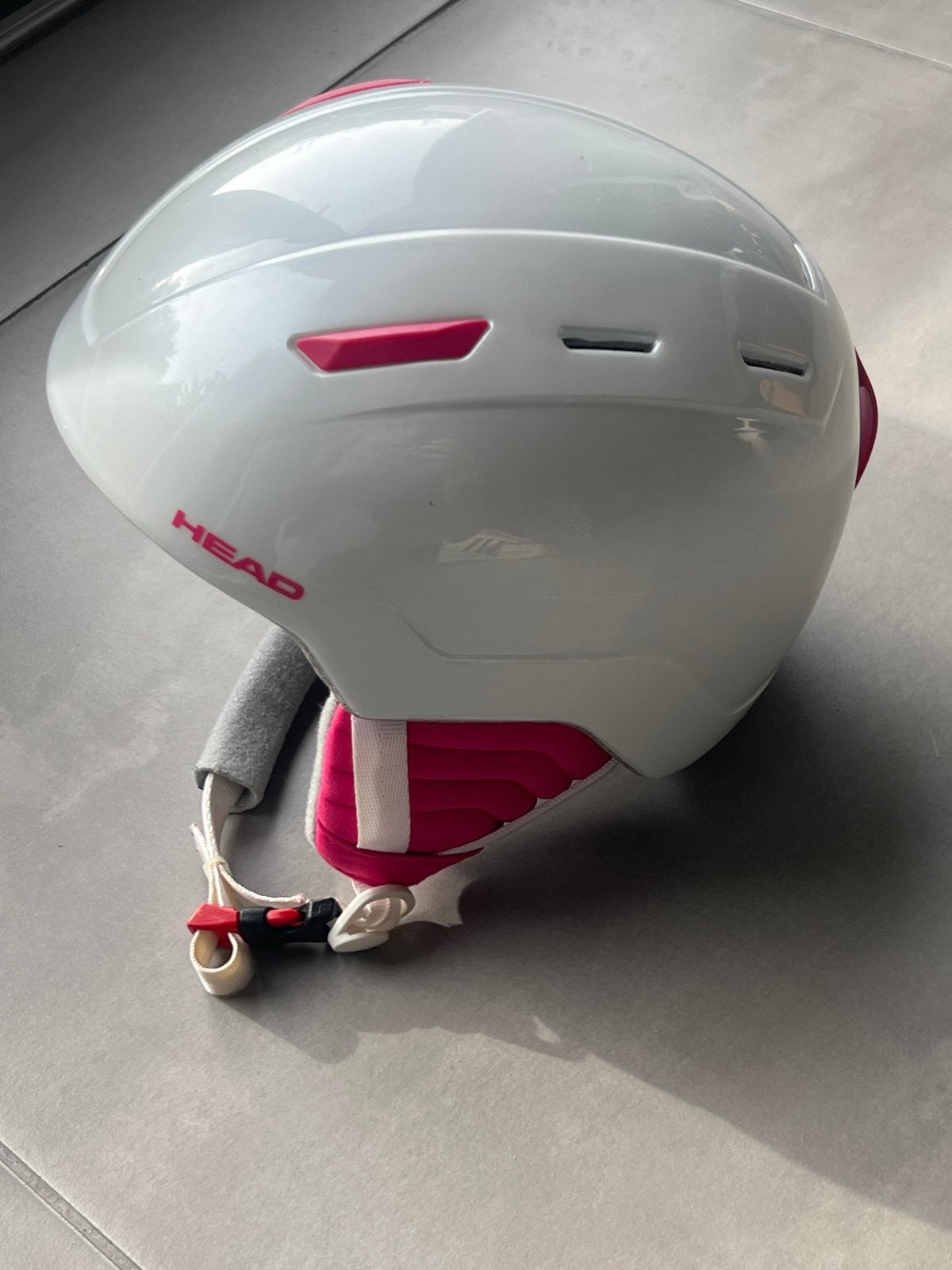 Head skihelm wit/roze - Maat XXS, Ophalen, Overige typen, Zo goed als nieuw, Skiën