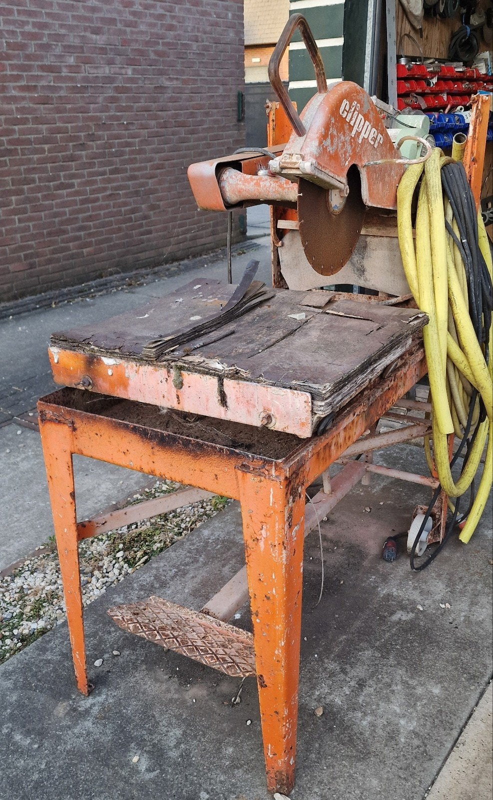 Clipper beton zaagtafel, Ophalen, Gebruikt, 70 mm of meer, Overige typen