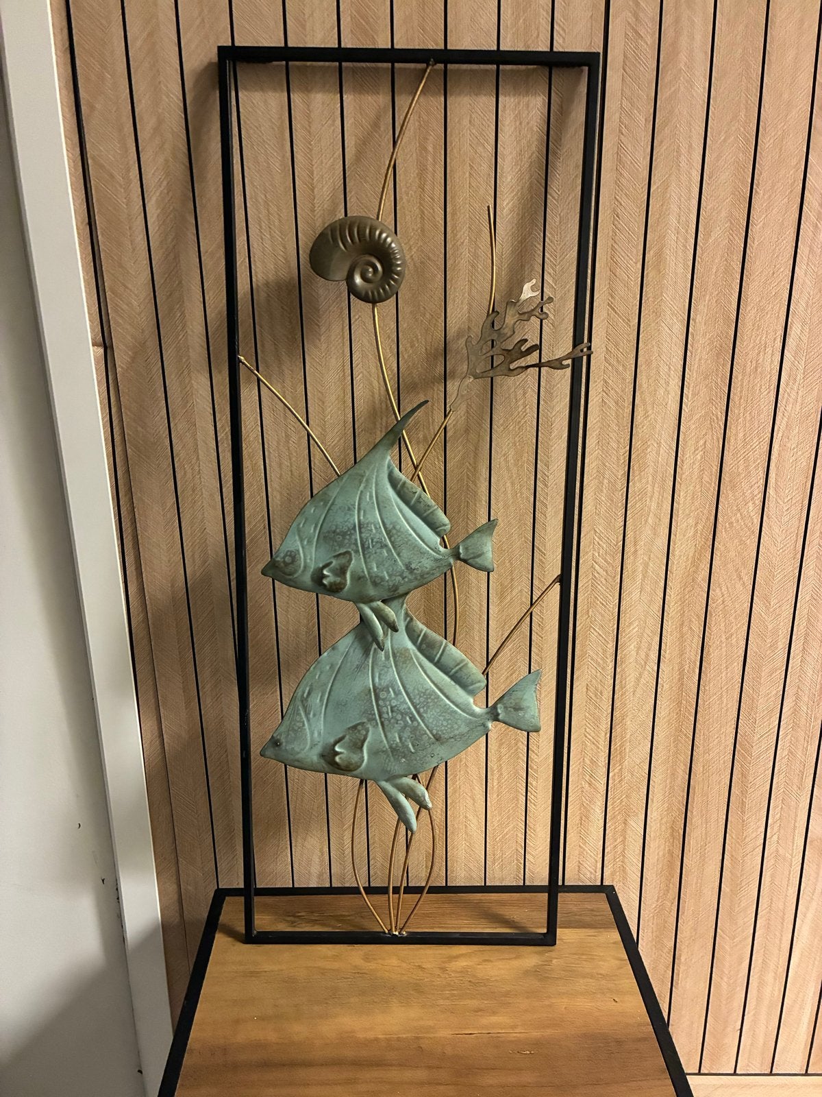 Wanddecoratie vissen - Metaal - Zeethema, Metaal, Wandsculptuur, Meerkleurig, Ophalen of Verzenden