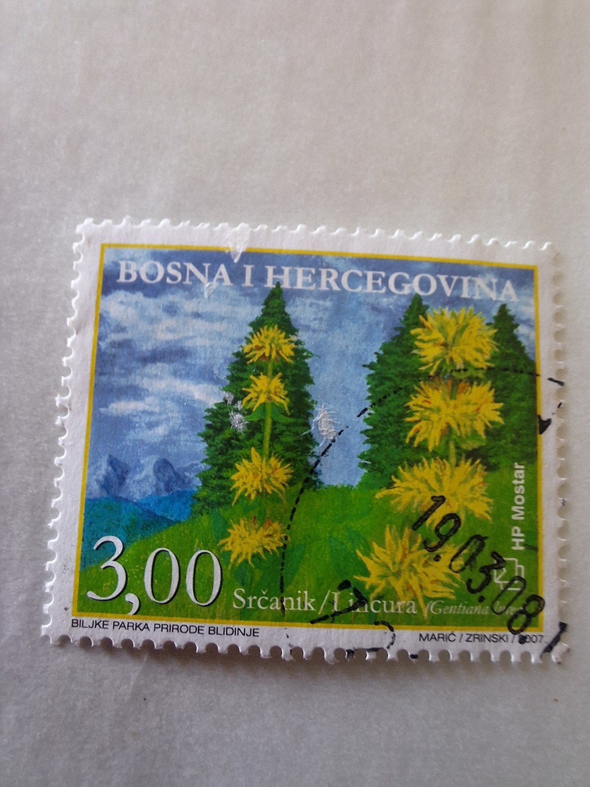 Bosnië: HP Mostar: mi..219. Flora., Verzenden, Overige landen, Gestempeld
