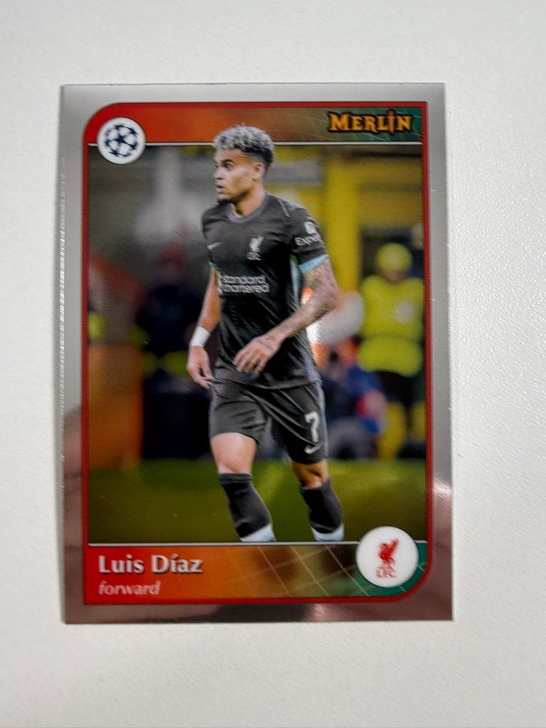 188 Luis Diaz Topps Merlin 2024-25, Ophalen of Verzenden, Nieuw, Buitenlandse clubs, Poster, Plaatje of Sticker