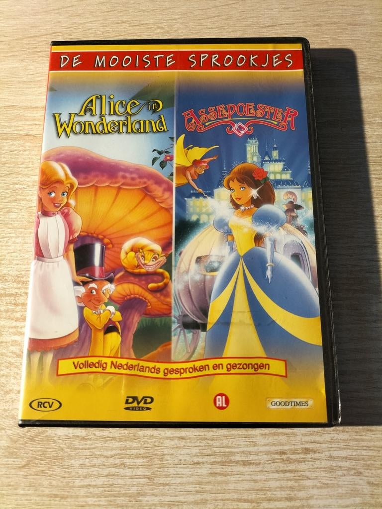 Alice in Wonderland & Assepoester, Cd's en Dvd's, Dvd's | Tekenfilms en Animatie, Ophalen of Verzenden