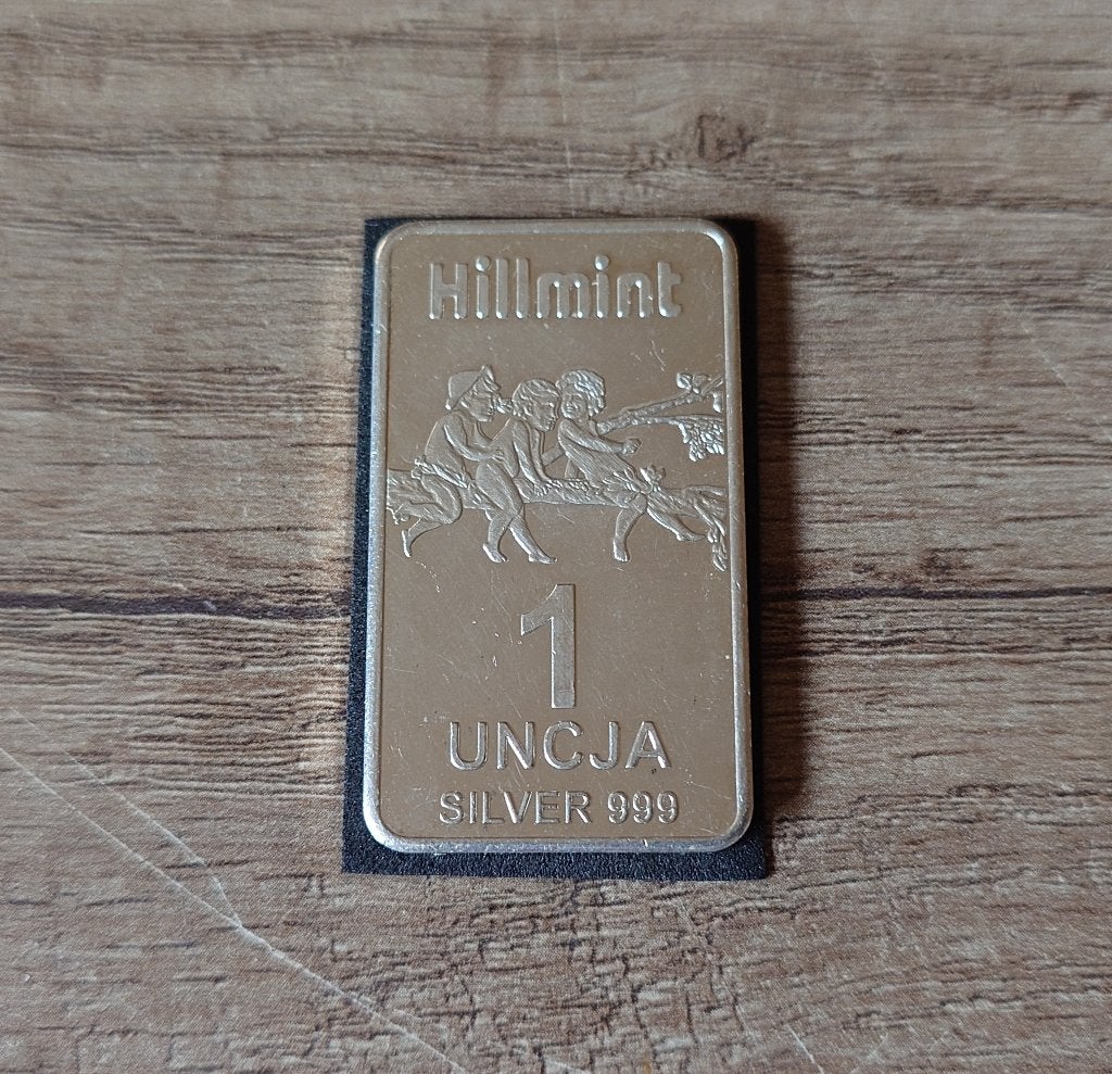 1 oz HillMint 1 Uncja zilver baar, Verzenden, Zilver