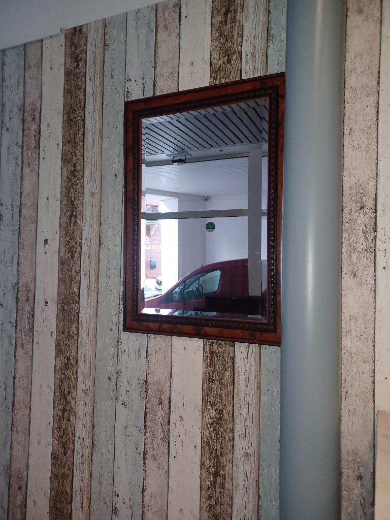 Klassieke Facetgeslepen Wandspiegel, Luxe Wortelnotenlijst, Huis en Inrichting, Woonaccessoires | Spiegels, Ophalen of Verzenden
