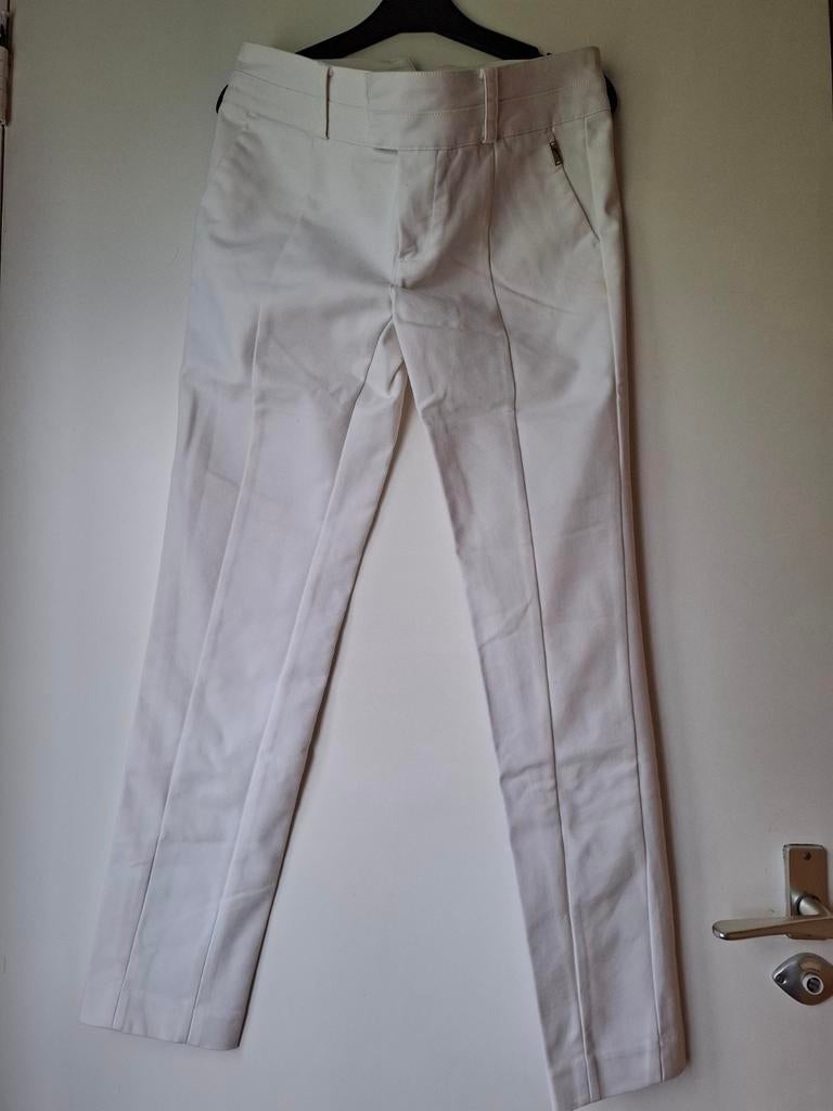 JOSH V JV Kris Slim Fit Pantalon - Clean White (M/38), Maat 38/40 (M), Wit, Ophalen of Verzenden, Zo goed als nieuw