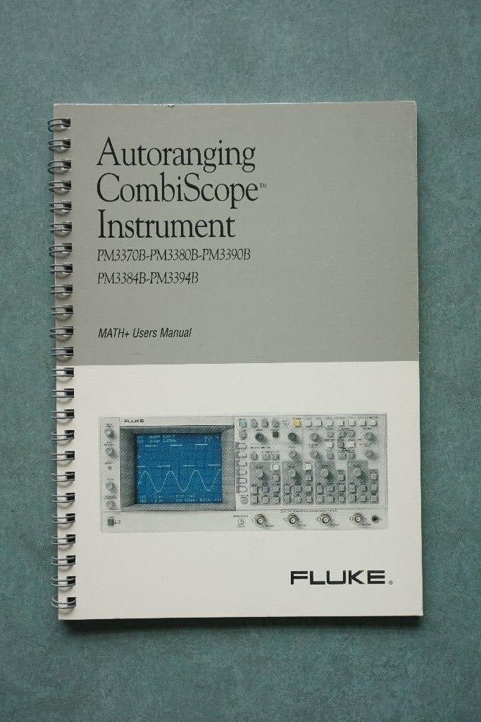 Fluke MATH+ manual PM3370B,PM3380B,PM3384B,PM3390B,PM3394B, Verzenden, Gebruikt, Elektriciteit