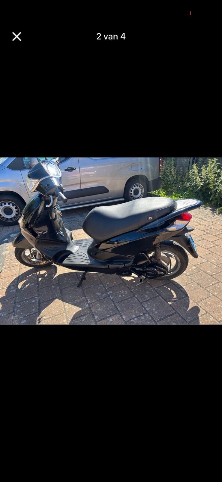 Piaggio Fly 50cc Scooter - Zwart, met schade, Ophalen, Gebruikt, Maximaal 45 km/u, Fly