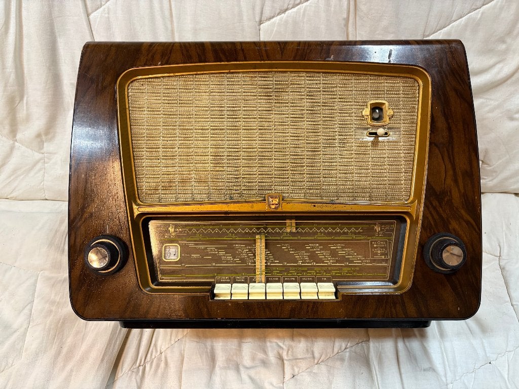 Antieke Philips radio, omgebouwd naar Bluetooth., Ophalen of Verzenden