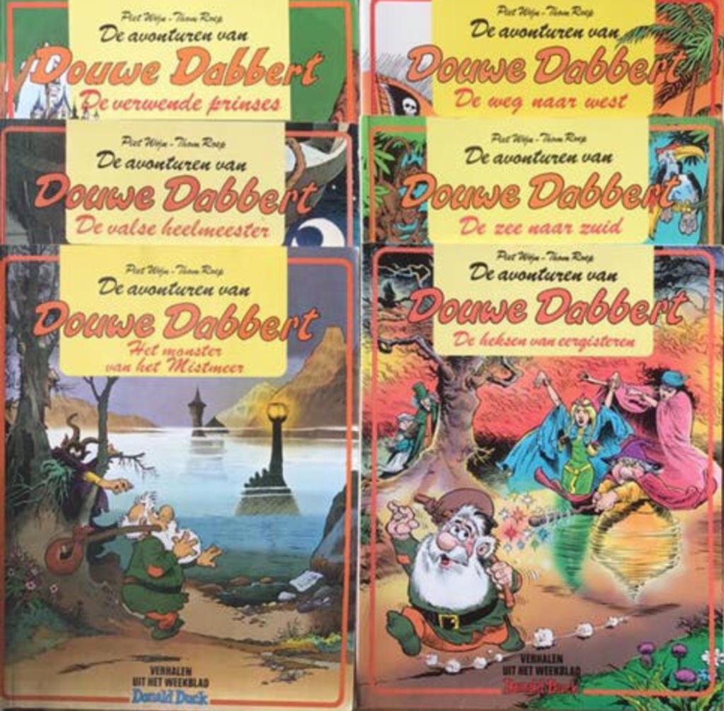 Douwe Dabbert stripboek (6x) - Tom Roep & Piet Wijn, Meerdere stripboeken, Ophalen of Verzenden, Gelezen