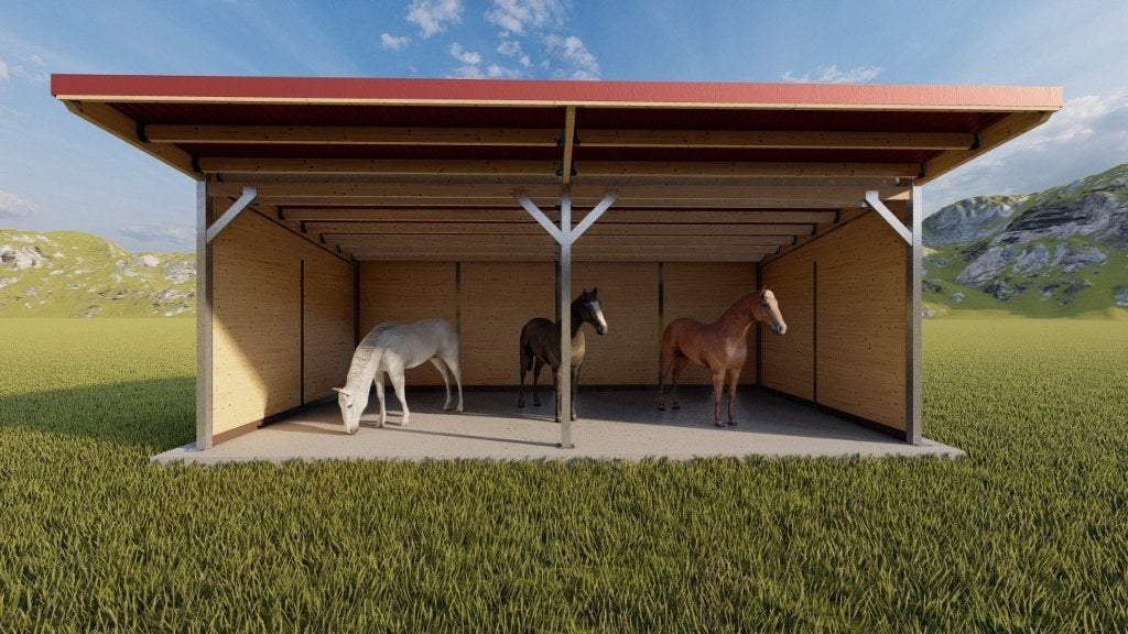Schuilstal & Weideschuilstal | Paardenonderkomen kopen, Dieren en Toebehoren, Opfok