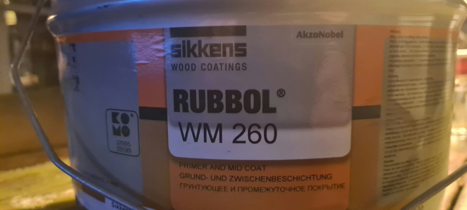 Sikkens Rubbol WM 260 Primer en Mid Coat, Ophalen, Nieuw