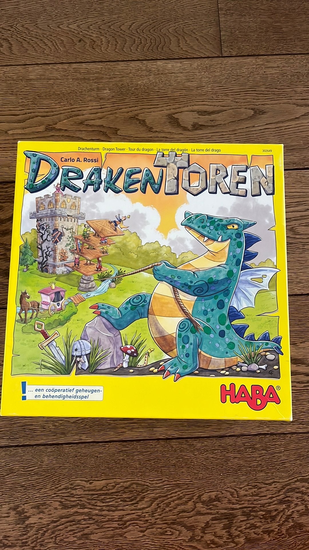DrakenToren - HABA, Hobby en Vrije tijd, Gezelschapsspellen | Kaartspellen, Drie of vier spelers, Ophalen of Verzenden, Zo goed als nieuw