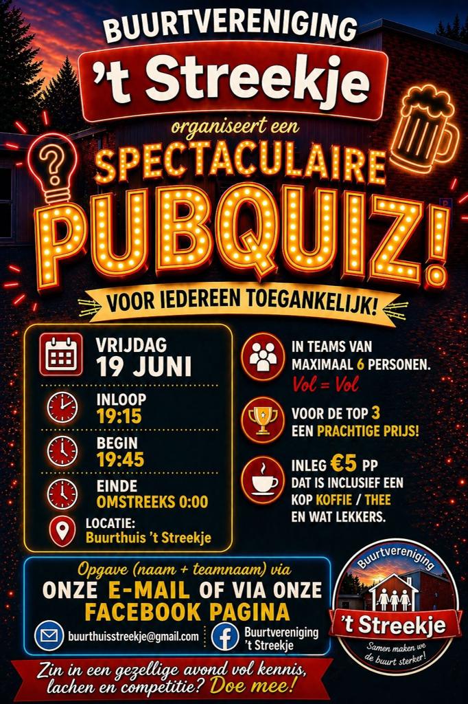 Pubquiz, Drie personen of meer