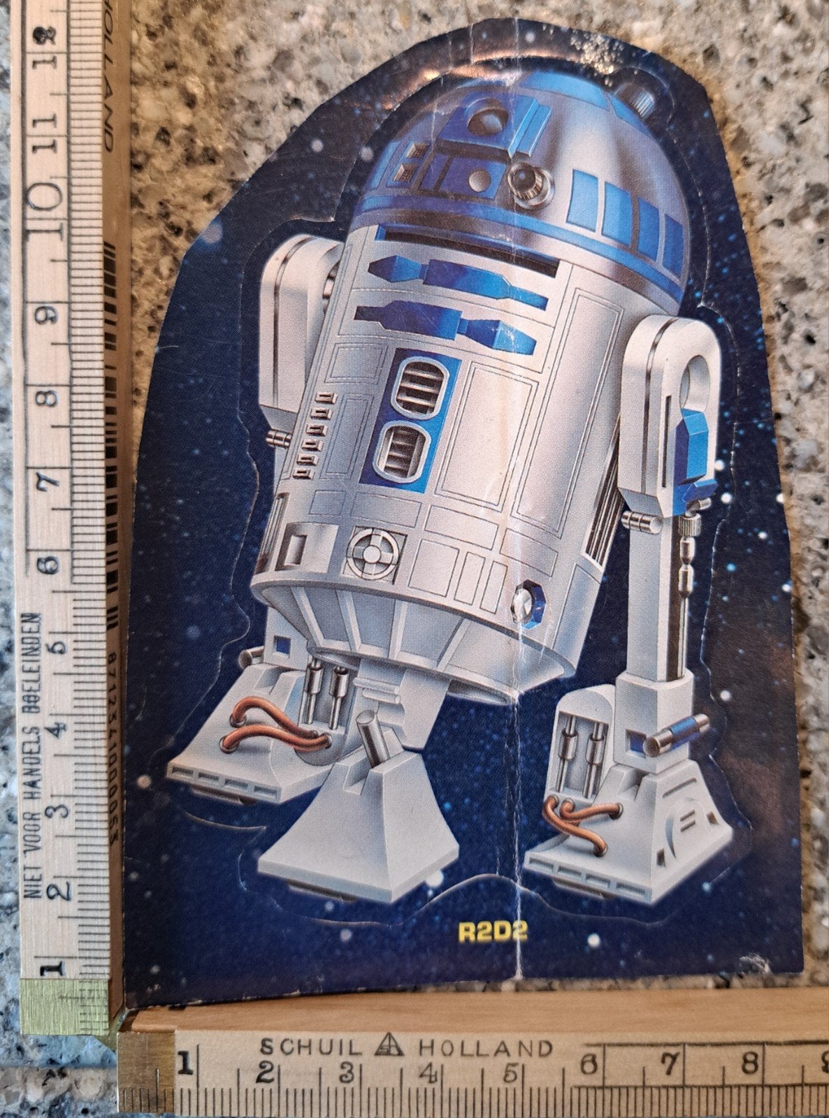 Vintage star wars sticker R2D2 robot, Verzamelen, Stickers, Zo goed als nieuw, Ophalen of Verzenden