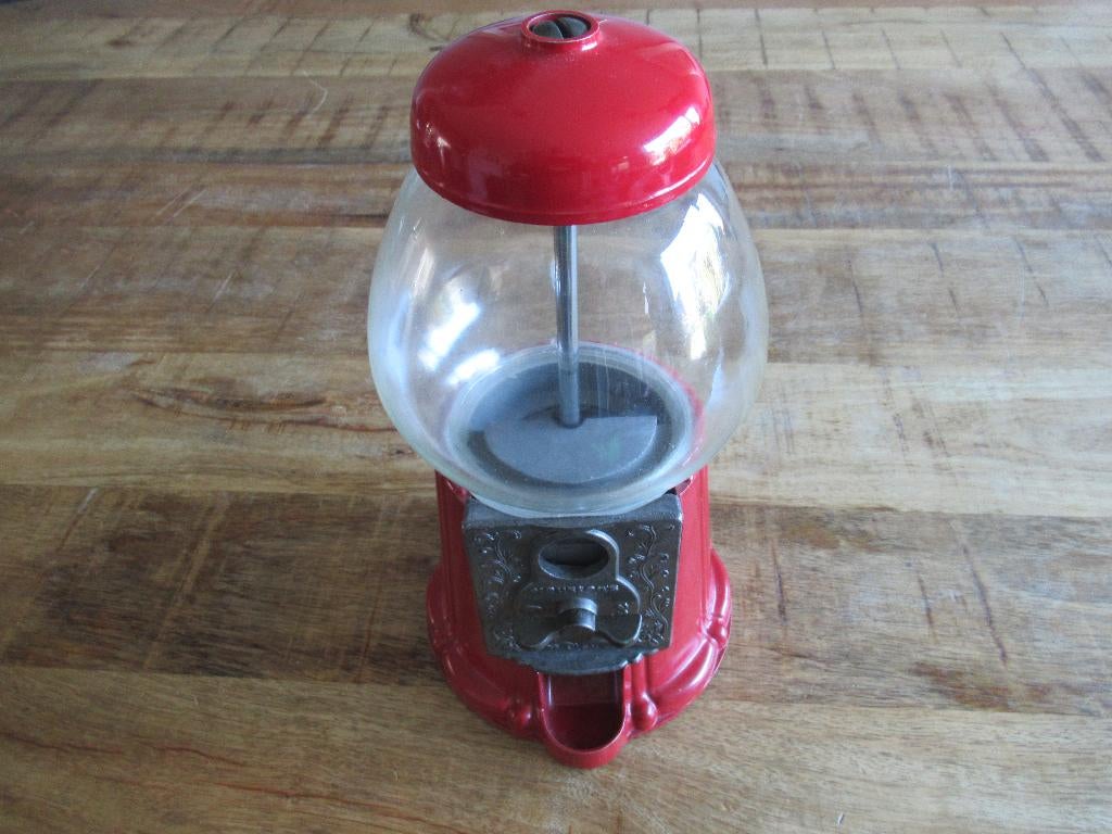 Metalen/glazen Kauwgumballen automaat kauwgomballen 30 cm., Verzamelen, Ophalen of Verzenden