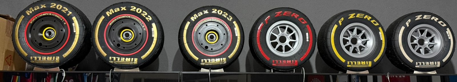 Max verstappen kart bandjes met velg en voetje, Verzamelen, Ophalen, Zo goed als nieuw, Formule 1