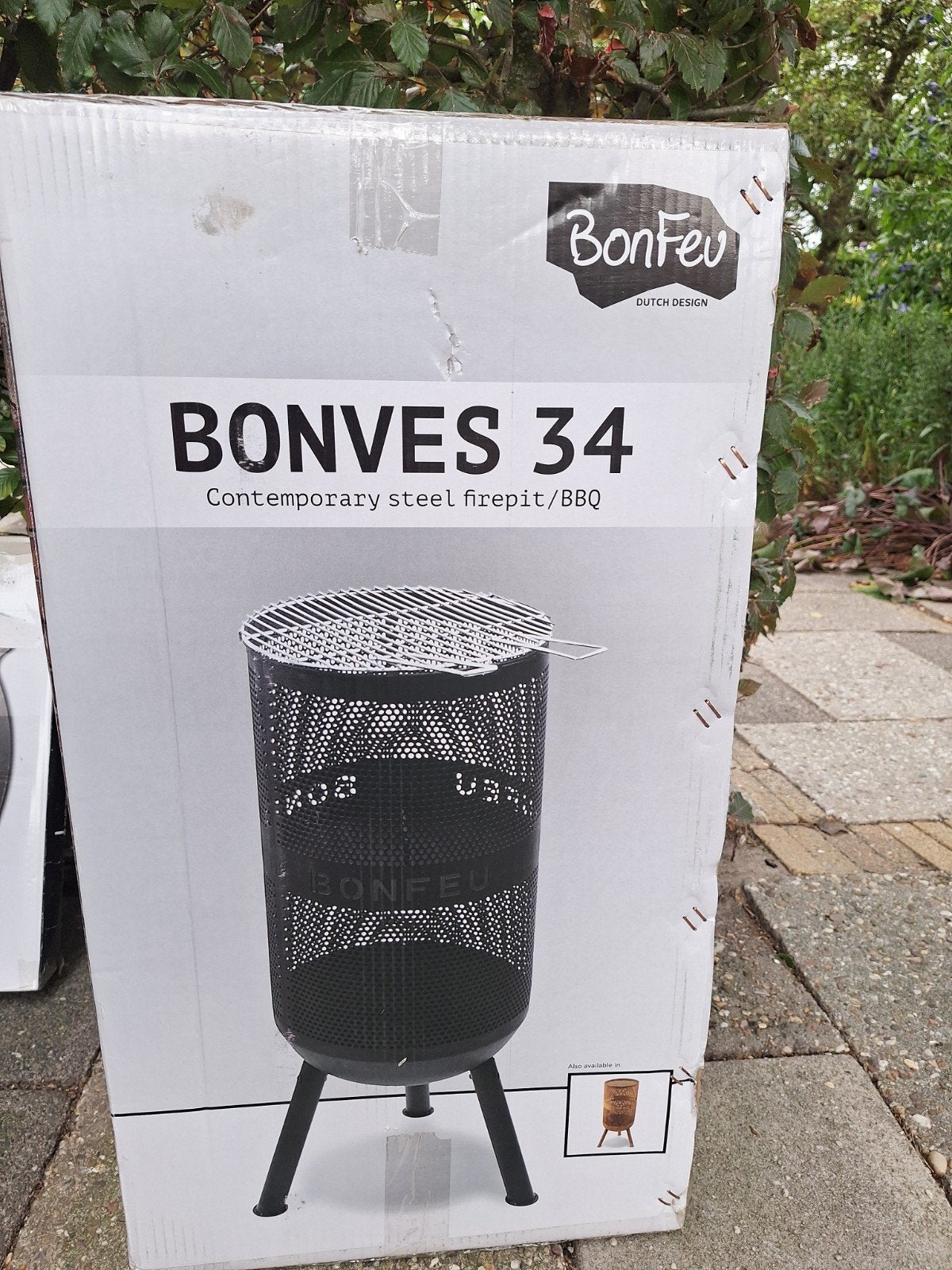 BonFeu BonVes 34 Vuurkorf/BBQ/Grill - Nieuw in doos, Ophalen of Verzenden, Nieuw, Vuurkorf