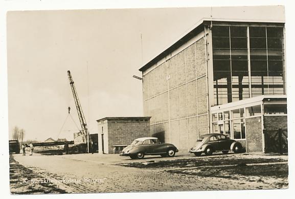 Konstruktiewerkplaats Bergum   (met DKW auto), Verzamelen, Ophalen of Verzenden, 1940 tot 1960, Ongelopen, Friesland