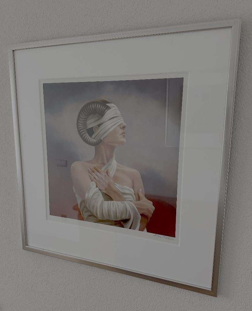 Schilderij Ans Markus - Sterrenbeeld Ram, Ophalen, Zo goed als nieuw, Schilder- en Tekenkunst, Ans Markus