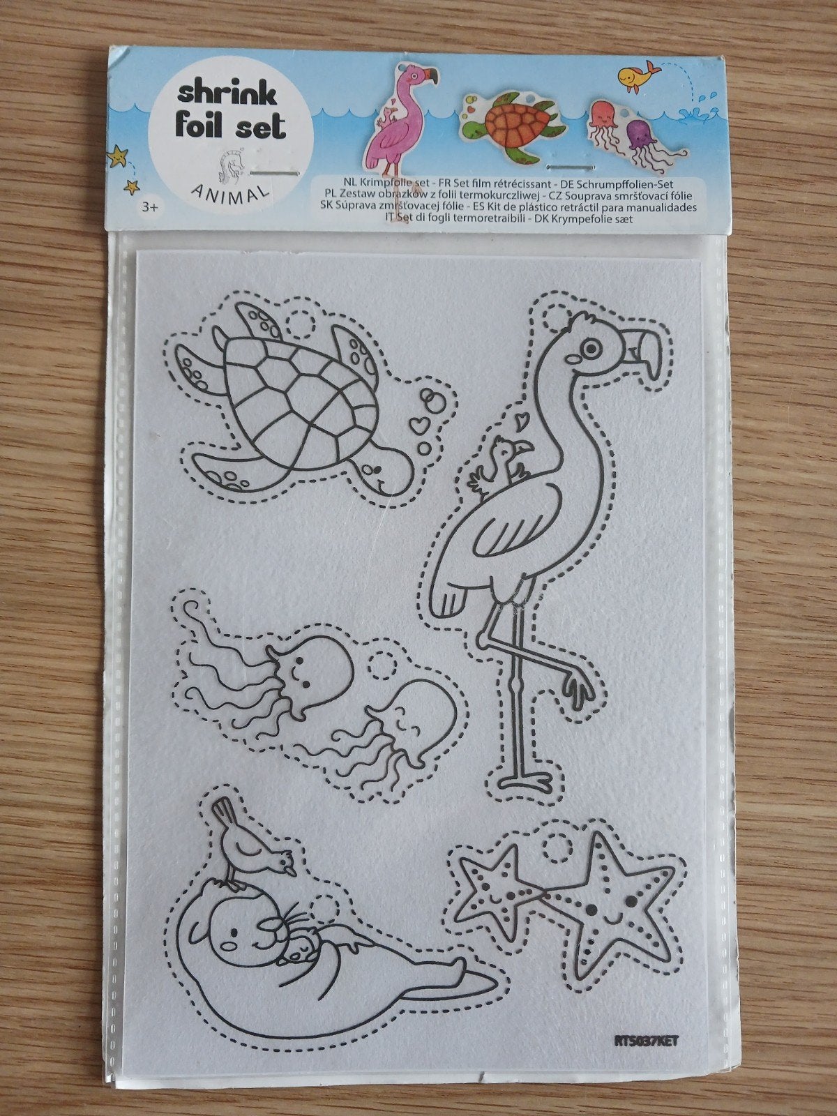 Krimpfolie set met dierenfiguren - Knutselplezier, Ophalen of Verzenden, Nieuw, Knutselset