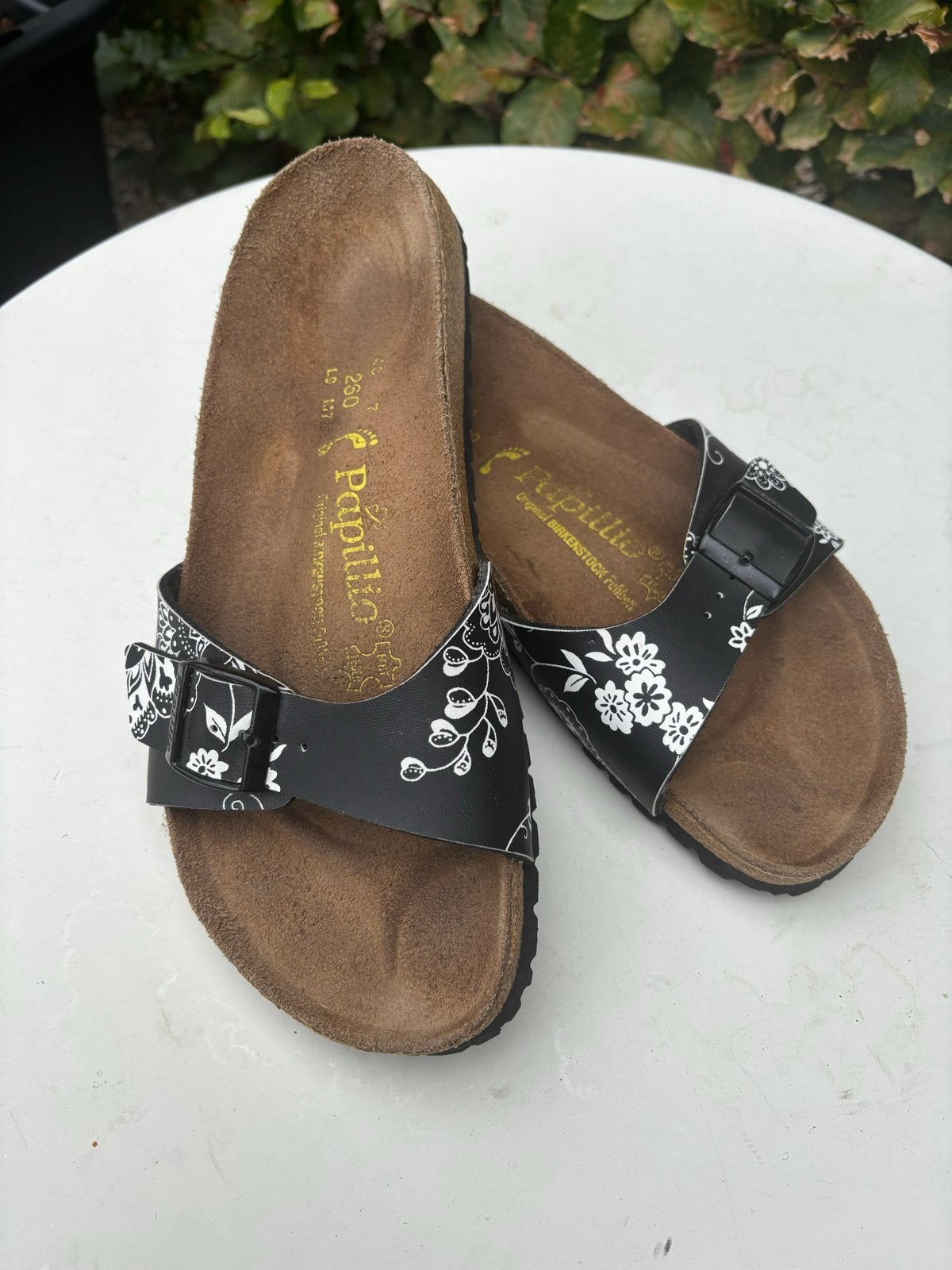 Papillio Madrid Birkenstock sandalen maat 40, Ophalen of Verzenden, Gedragen, Zwart, Sandalen of Muiltjes