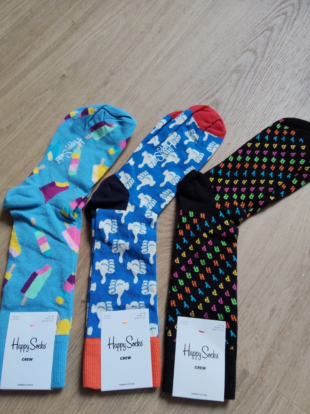 3 paar nieuwe Happy Socks maat 41-46, Ophalen of Verzenden, Nieuw, Maat 43 t/m 46, Happy Socks