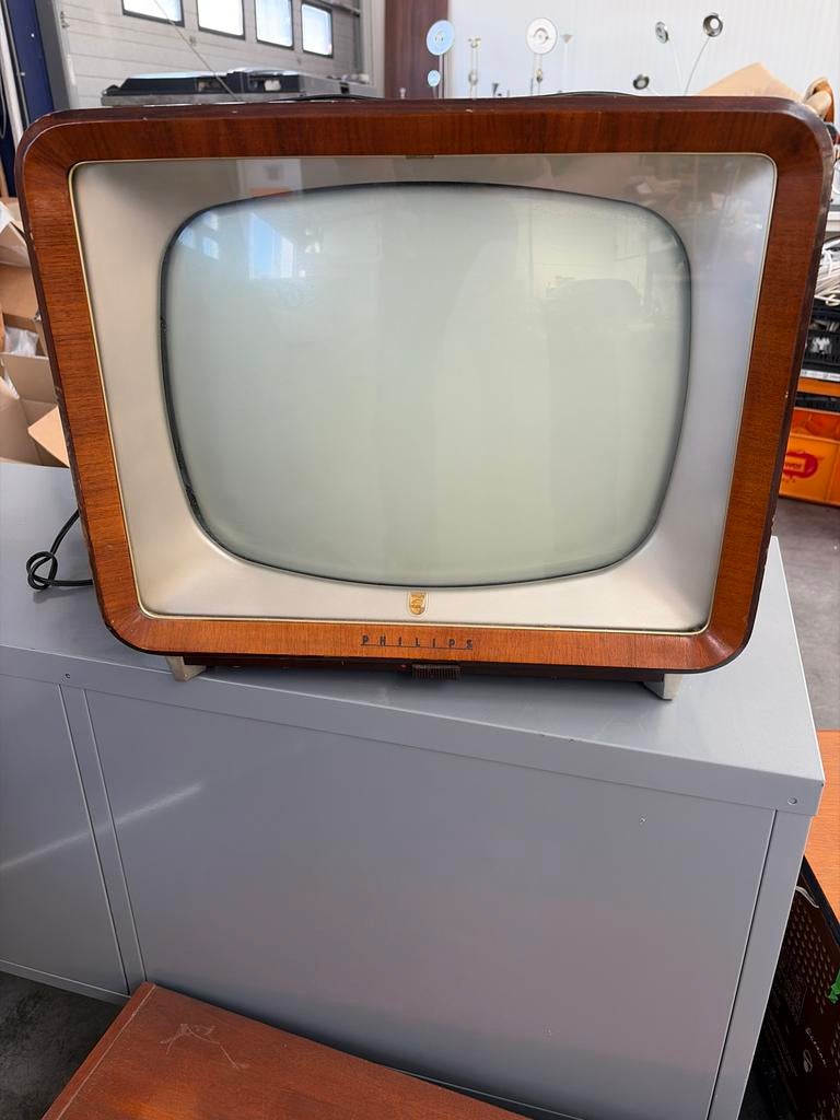 Vintage Philips Televisie - Jaren '50 Design Klassieker, Ophalen