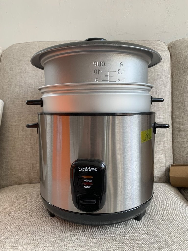 Nieuwe Blokker BL-17004 rijstkoker rvs 1,8L, Ophalen of Verzenden, Nieuw