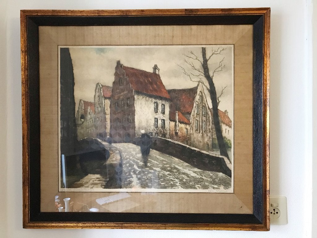 diverse aquarel/litho, Ophalen, Achter glas, Overige onderwerpen