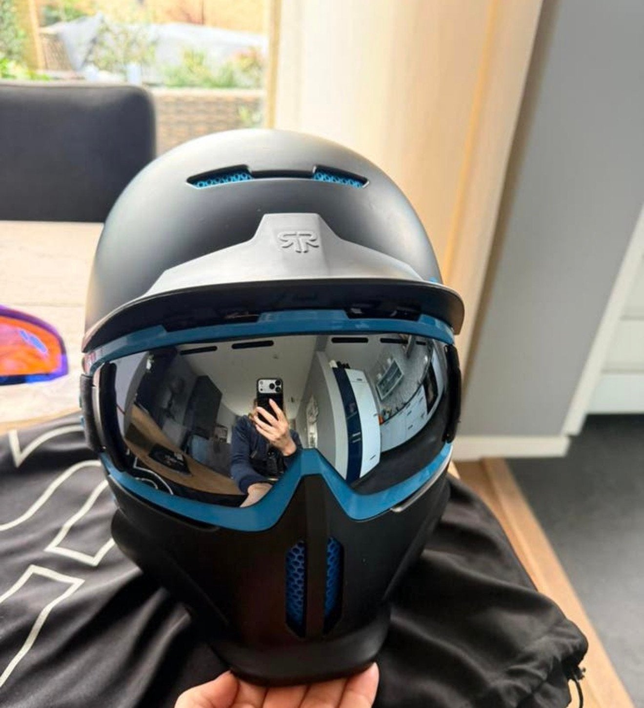 Ruroc RG1-DX "Black Ice" ski- en snowboardhelm. Maat S, Ophalen of Verzenden, Helm of Bescherming