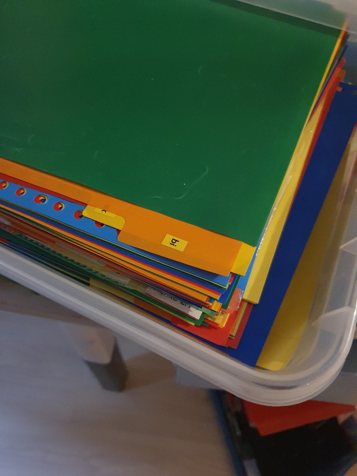 Gebruikte en nieuwe tabbladen van kunststof en karton, Ophalen of Verzenden