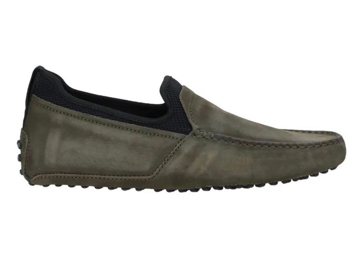 Tod’s moccasins dark green suede 38.5 nieuw, Overige kleuren, Nieuw, Ophalen of Verzenden, Espadrilles of Moccasins