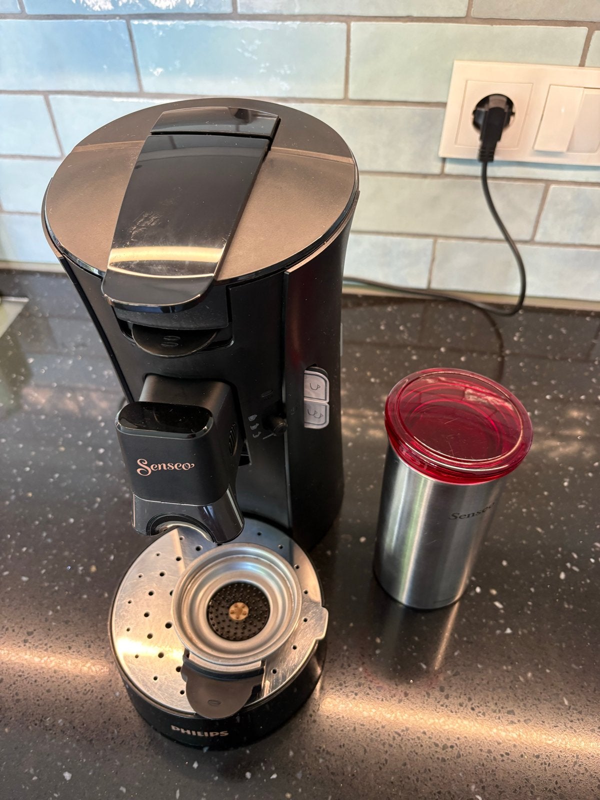 Philips Senseo ( CSA240 / 60/A) Koffiepadapparaat Zwart, Ophalen, Gebruikt, Koffiemachine, 2 tot 4 kopjes