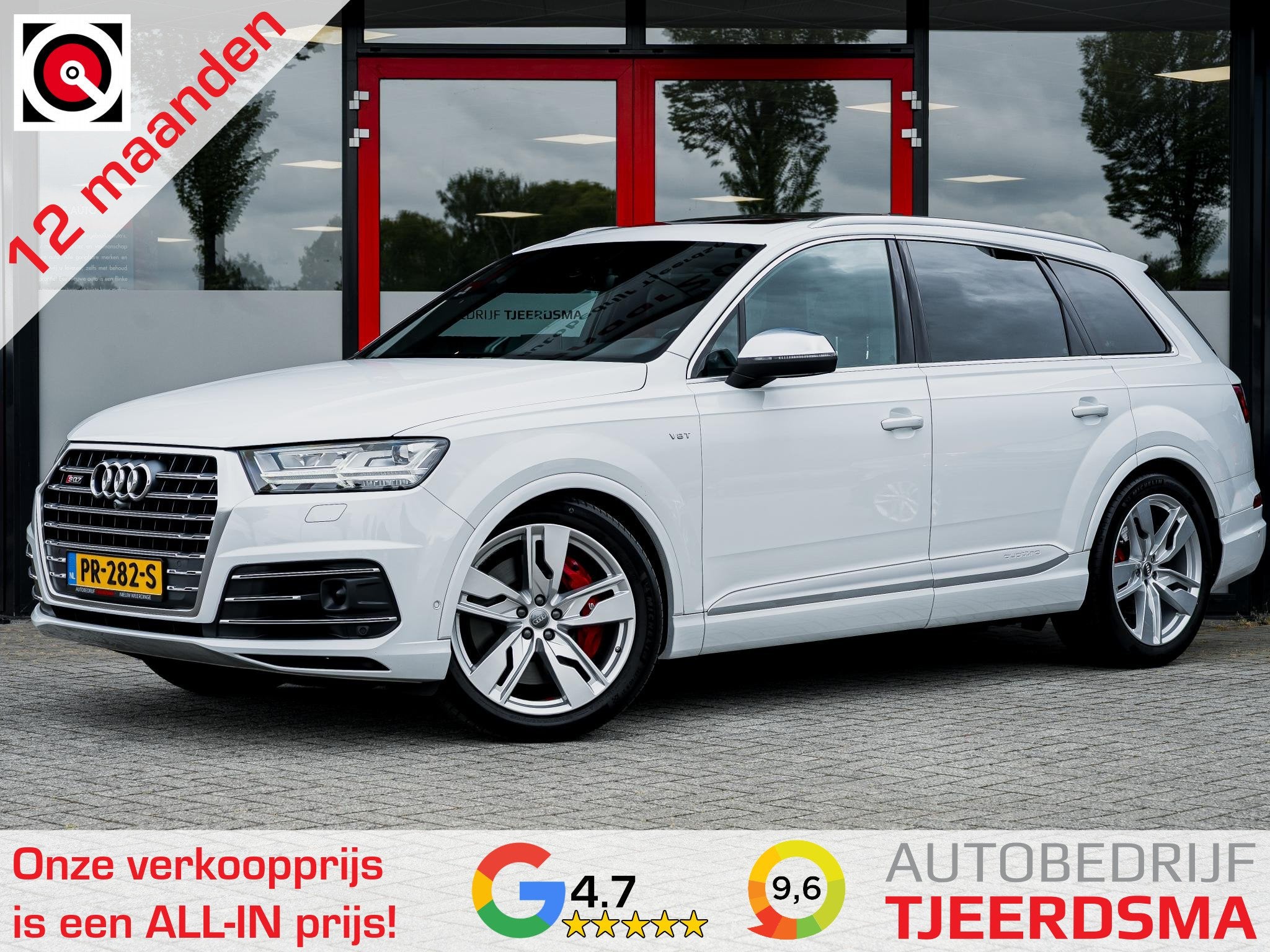 Audi Q7 4.0 TDI SQ7 quattro Pro Line + 7p | Trekhaak | Bose, Auto's, 12 maanden, 435 pk, Gebruikt, 7 stoelen