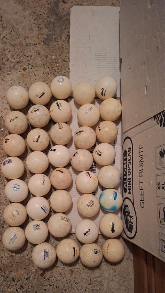 Hockeyballen. 39 stuks. Ophalen Den Haag., Sport en Fitness, Hockey, Ophalen of Verzenden, Gebruikt, Bal
