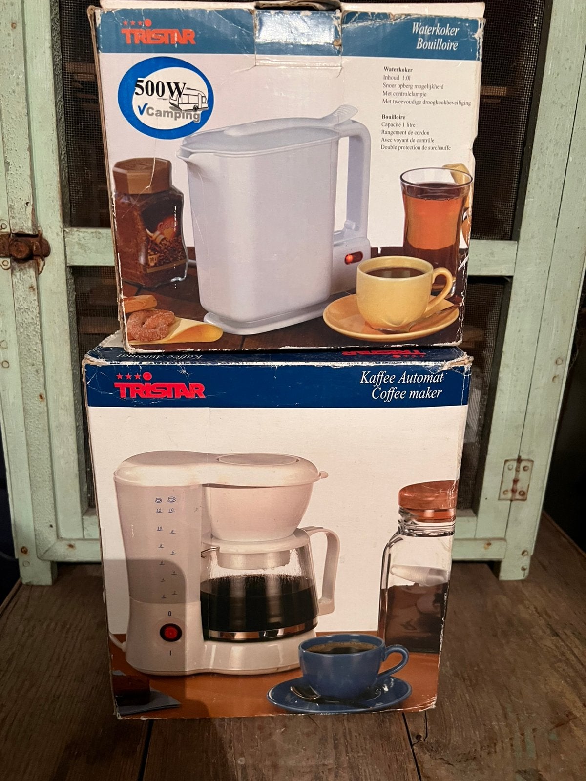 Tristar camping waterkoker en koffiezetapparaat, Ophalen of Verzenden, Zo goed als nieuw