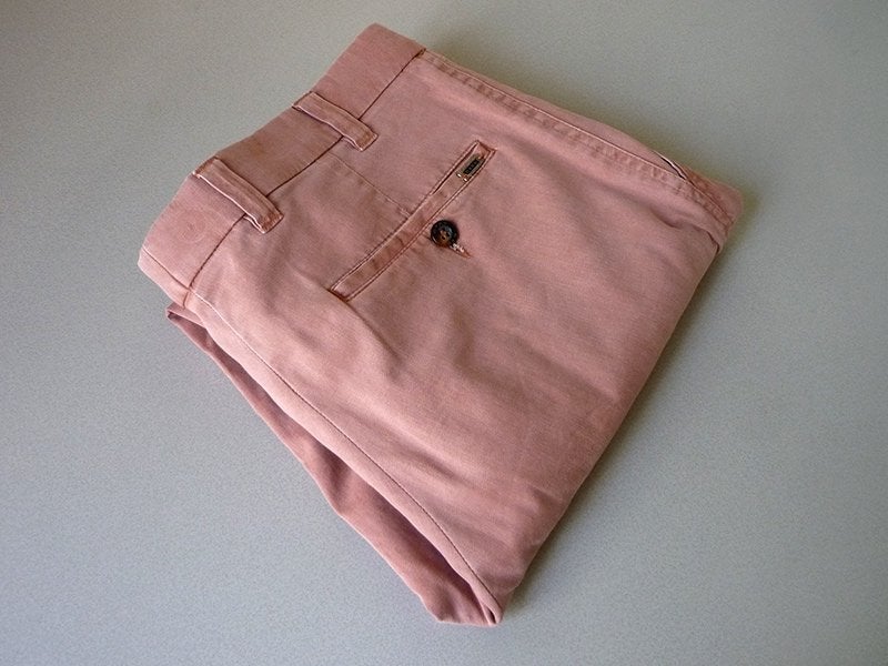 M.E.N.S. luxe broek, model Madison, zalmkleur, maat 46, M.E.N.S., Ophalen of Verzenden, Zo goed als nieuw, Roze