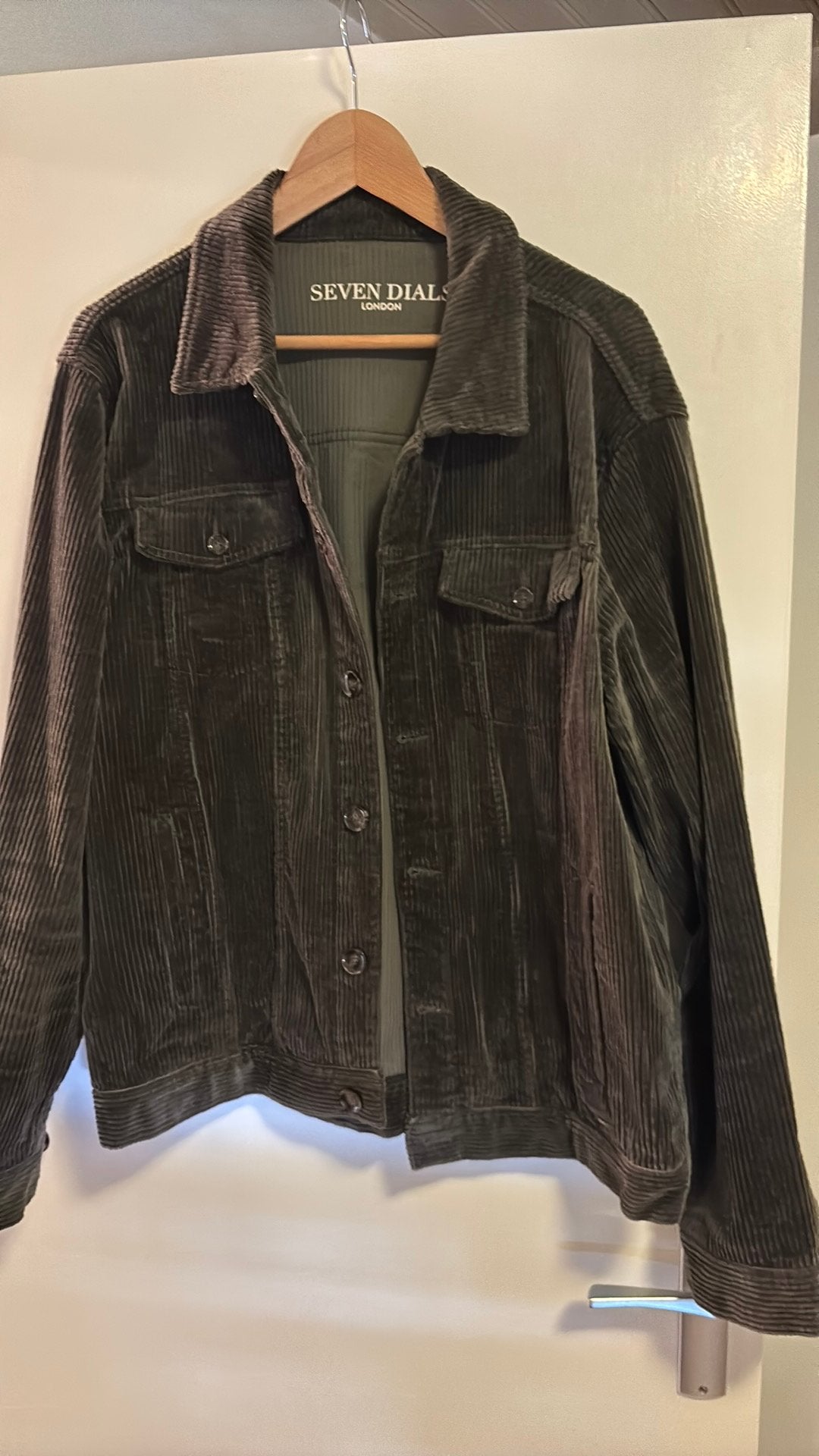 Rib colbert bruin seven dials  xl, Ophalen of Verzenden, Zo goed als nieuw, Maat 56/58 (XL), Bruin