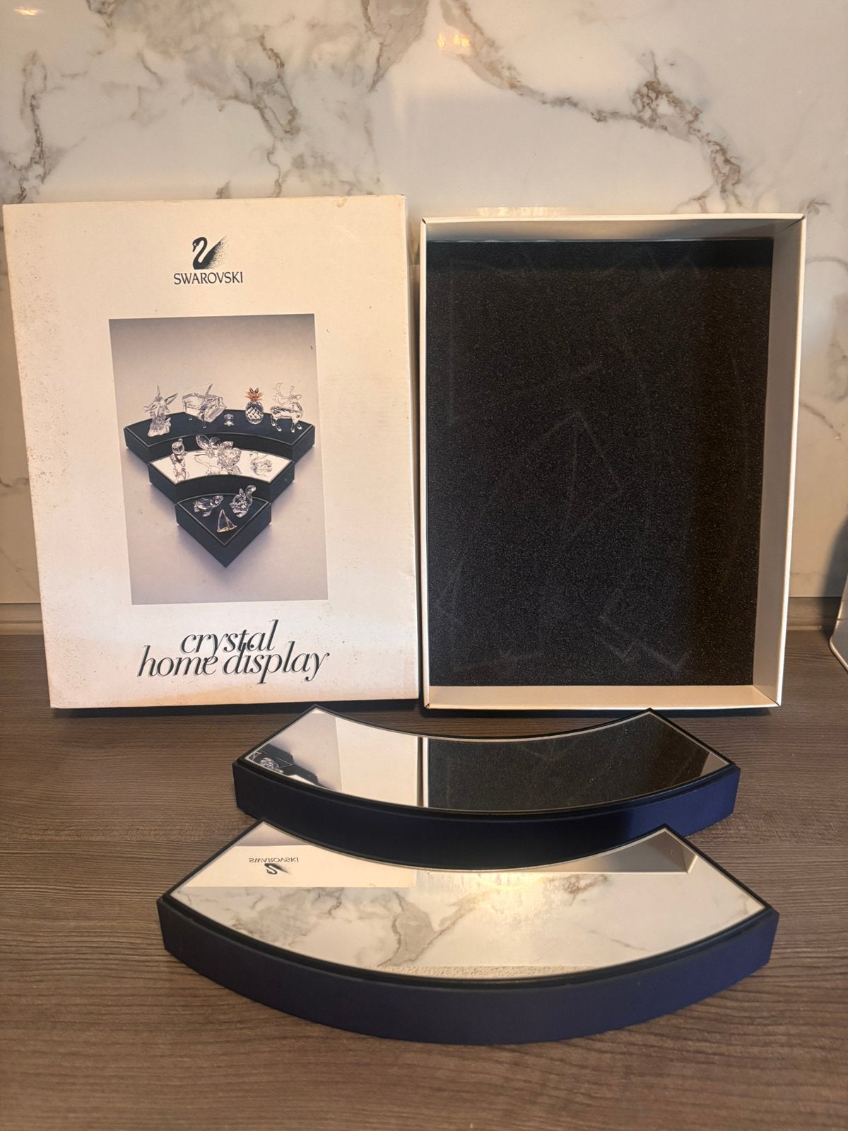Swarovski Crystal Home Display Spiegelstandaard met Doos, Ophalen of Verzenden, Zo goed als nieuw
