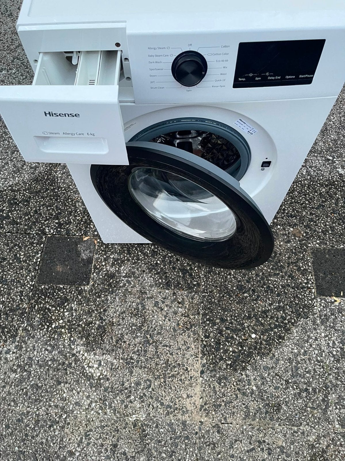 Hisense Wasmachine 6 kg - Zo goed als nieuw, Ophalen, 6 tot 8 kg, Minder dan 1200 toeren, Zo goed als nieuw