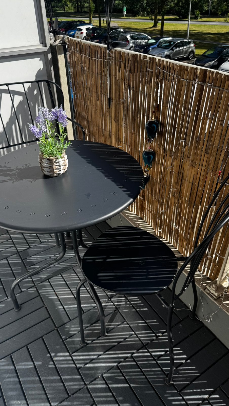 Balkon set, Tuin en Terras, Tuinsets en Loungesets, Ophalen, Bank, 3 zitplaatsen, Zo goed als nieuw